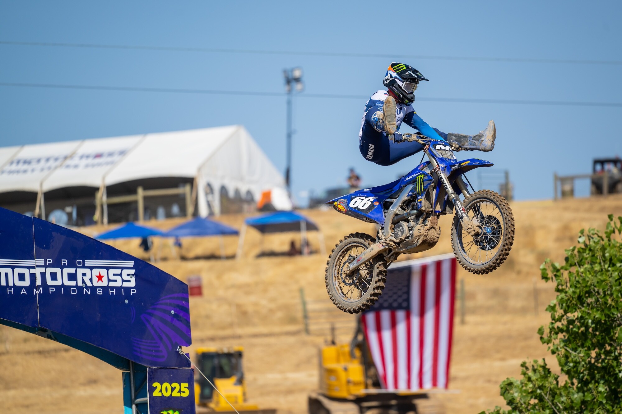 Monster Energy Yamaha Star Racing's Kayden Minear went 1-1 at Hangtown to capture his first SMX Next victory.