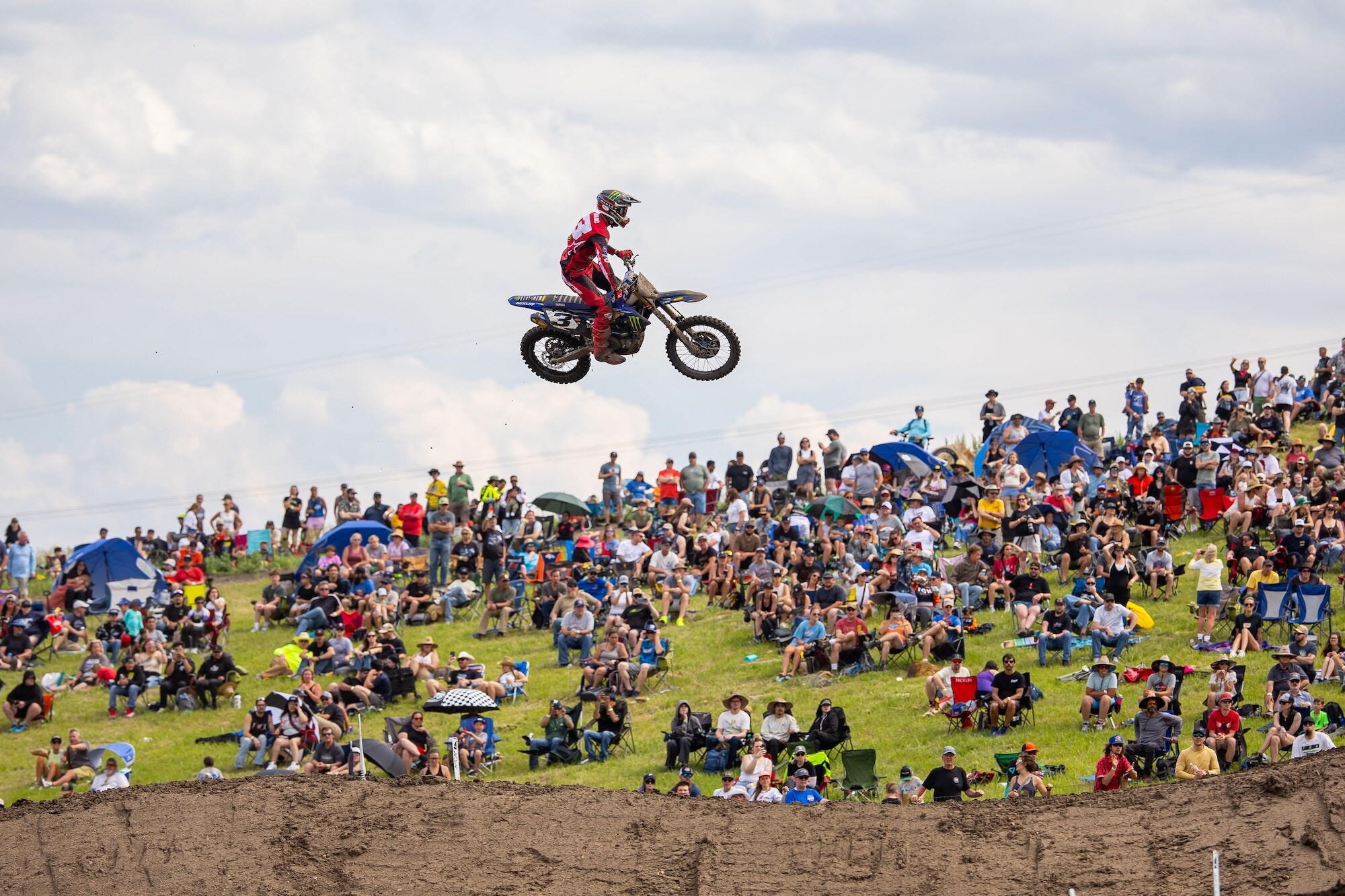 Eli Tomac's anticipated return to his home race resulted in a runner-up effort.