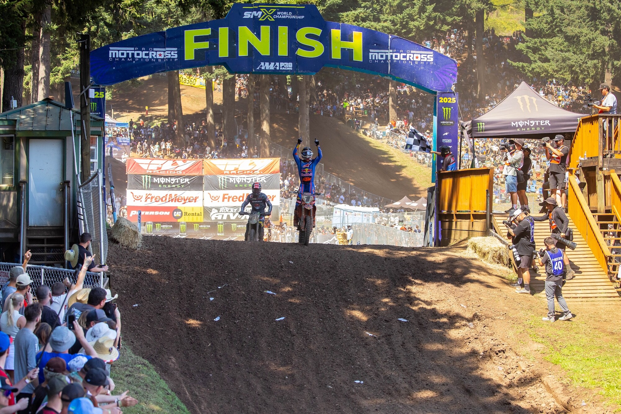 Chase Sexton's prowess at Washougal MX Park continued with his fourth win in five seasons, ending Jett Lawrence's eight-race win streak.