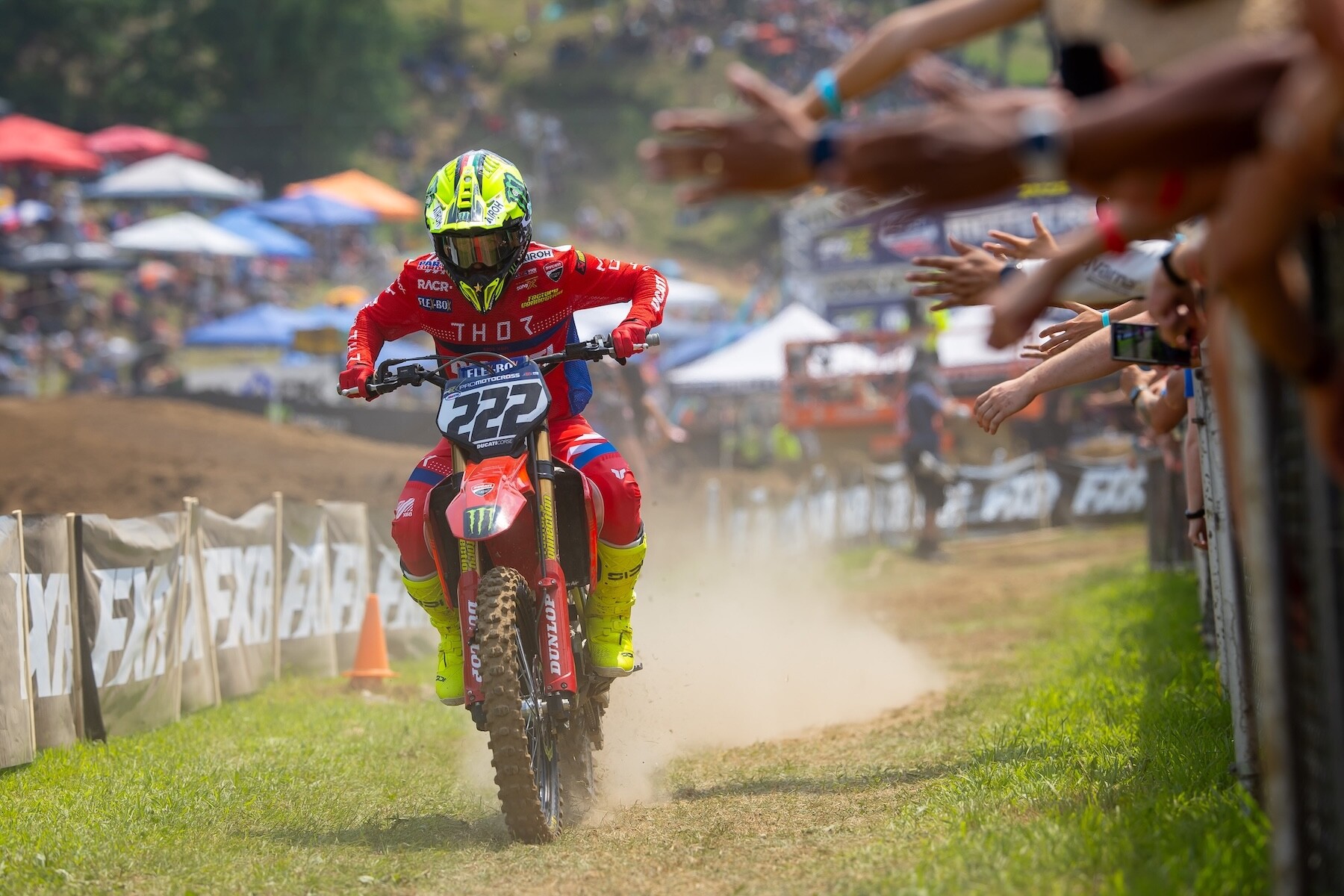 The addition of Spanish MXGP World Champion Jorge Prado (70) and the U.S. debut of the Ducati Desmo450 MX with MXGP icon Antonio Cairoli (222) have provided an added boost to the international interest surrounding the Pro Motocross Championship.