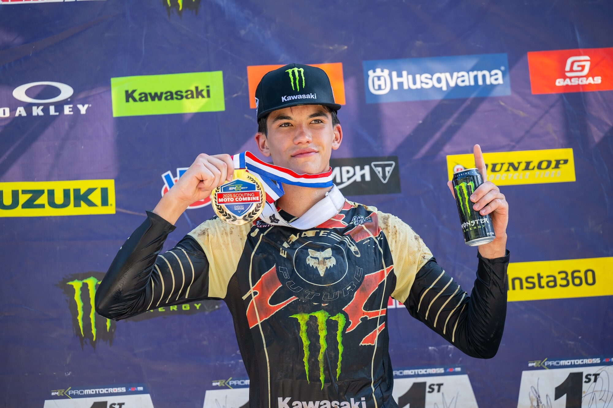 Monster Energy Kawasaki Team Green's Enzo Temmerman, the new Nicky Hayden AMA Motocross Horizon Award recipient, took the Ironman Combine win.