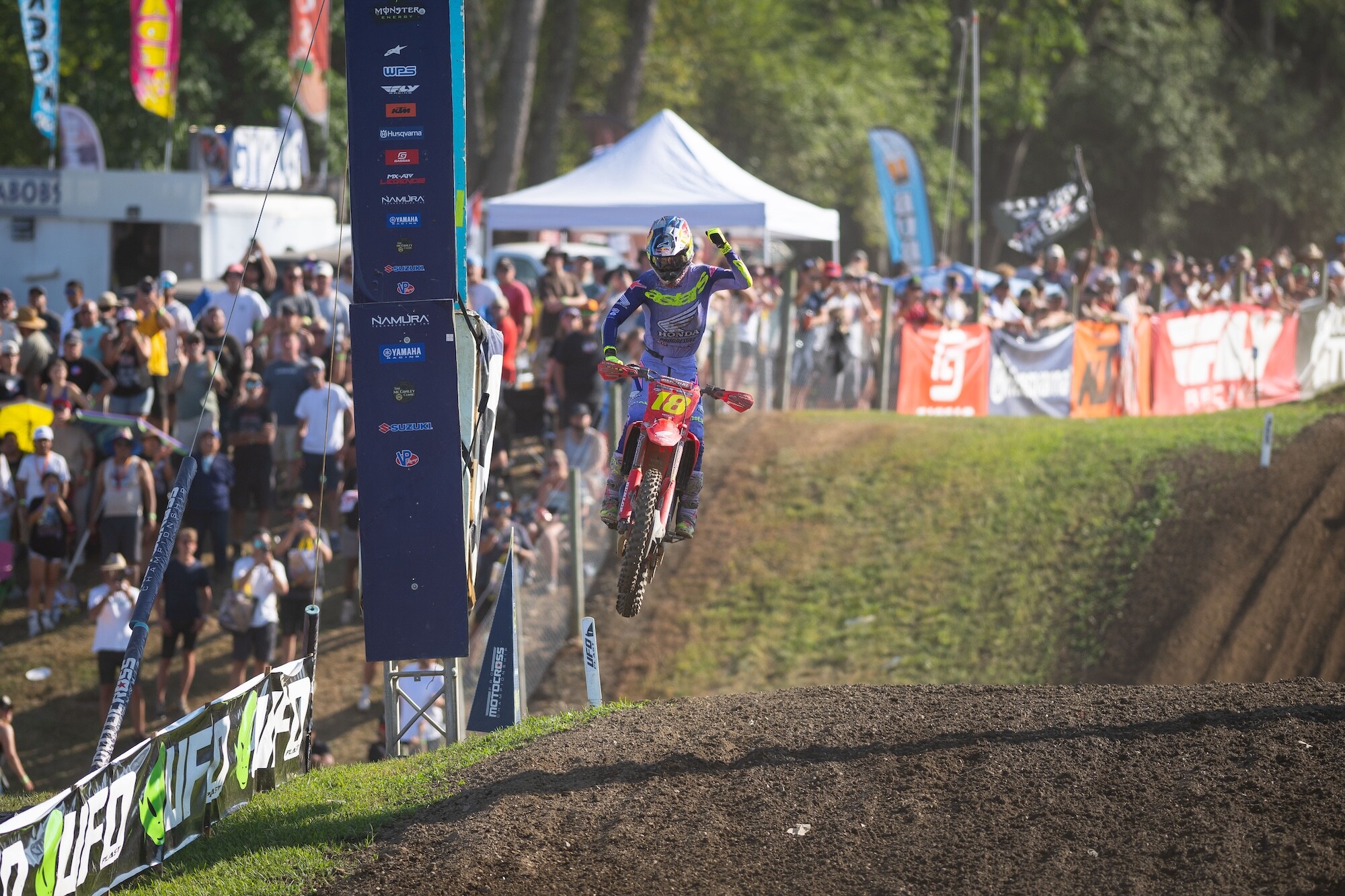 Jett Lawrence clinched his second 450 Class title after a 1-1 performance at Unadilla.