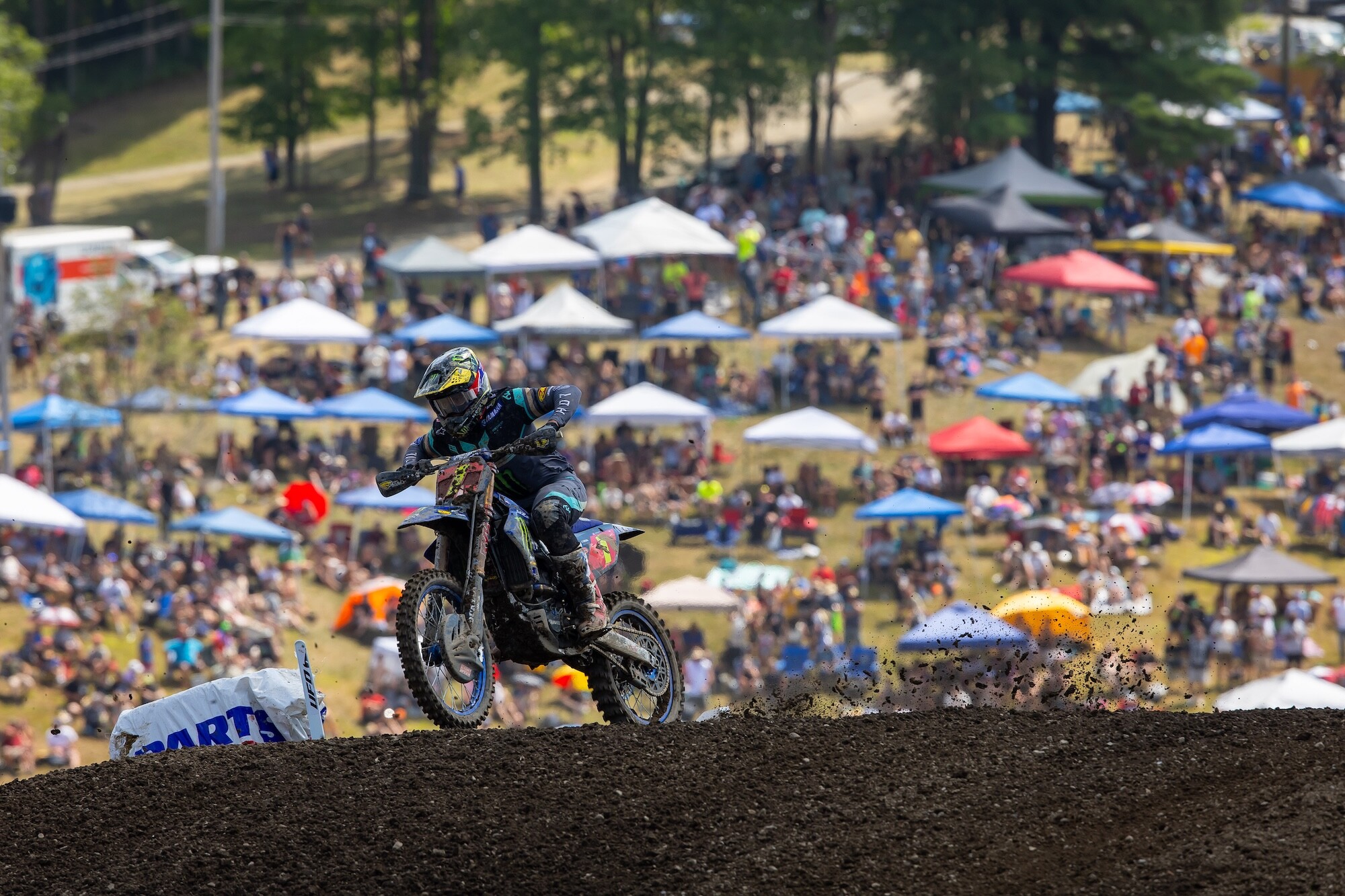 Haiden Deegan will need to wait another week to try and win his second straight title.