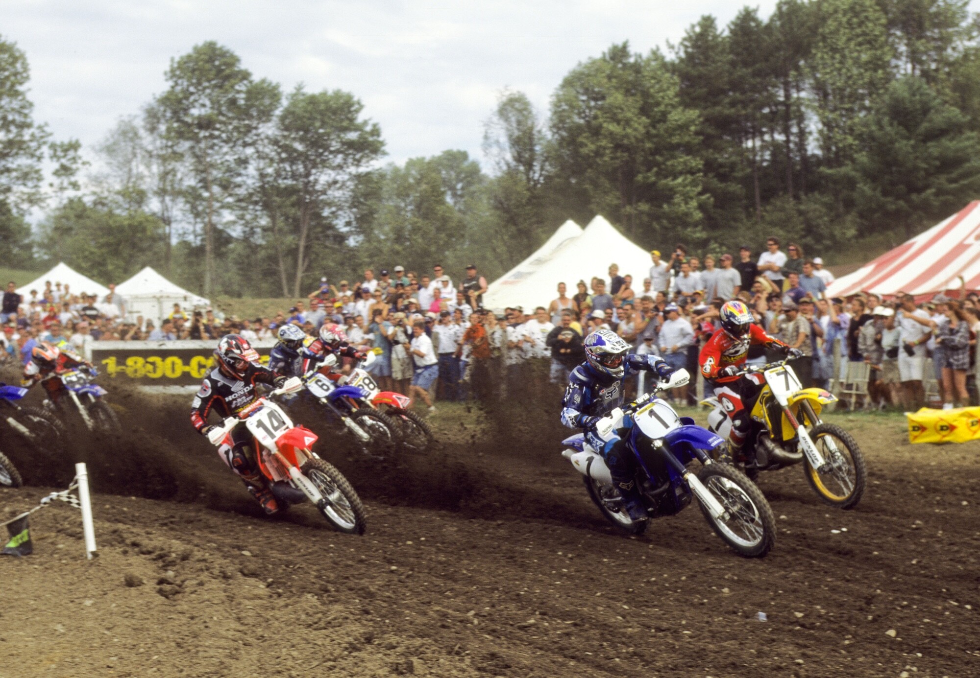 Henry carried the #1 on his Yamaha during his final full season of competition in 1999.