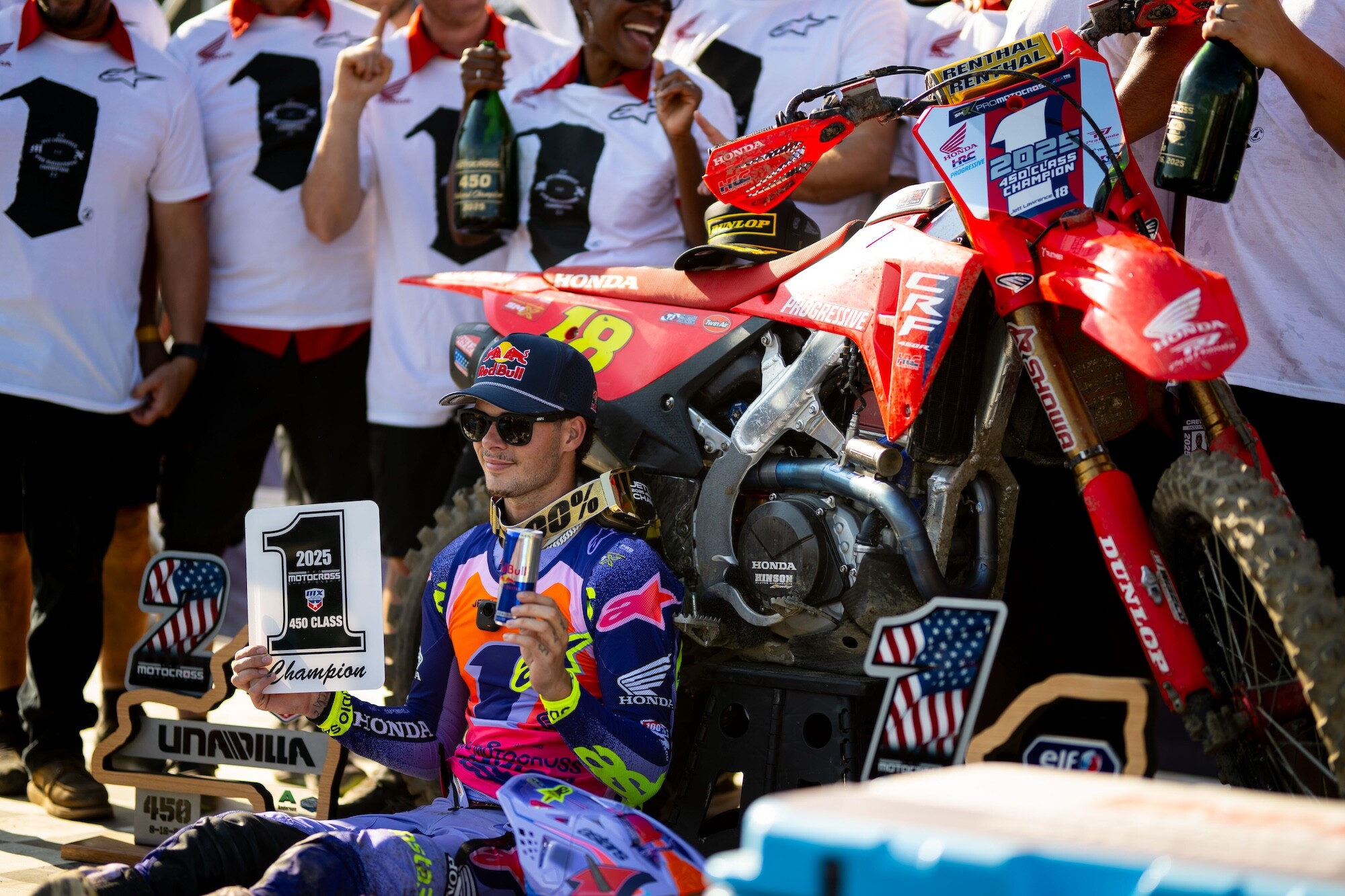 Jett Lawrence put the finishing touch on his second 450 Class title with the 23rd win of his young premier class career.