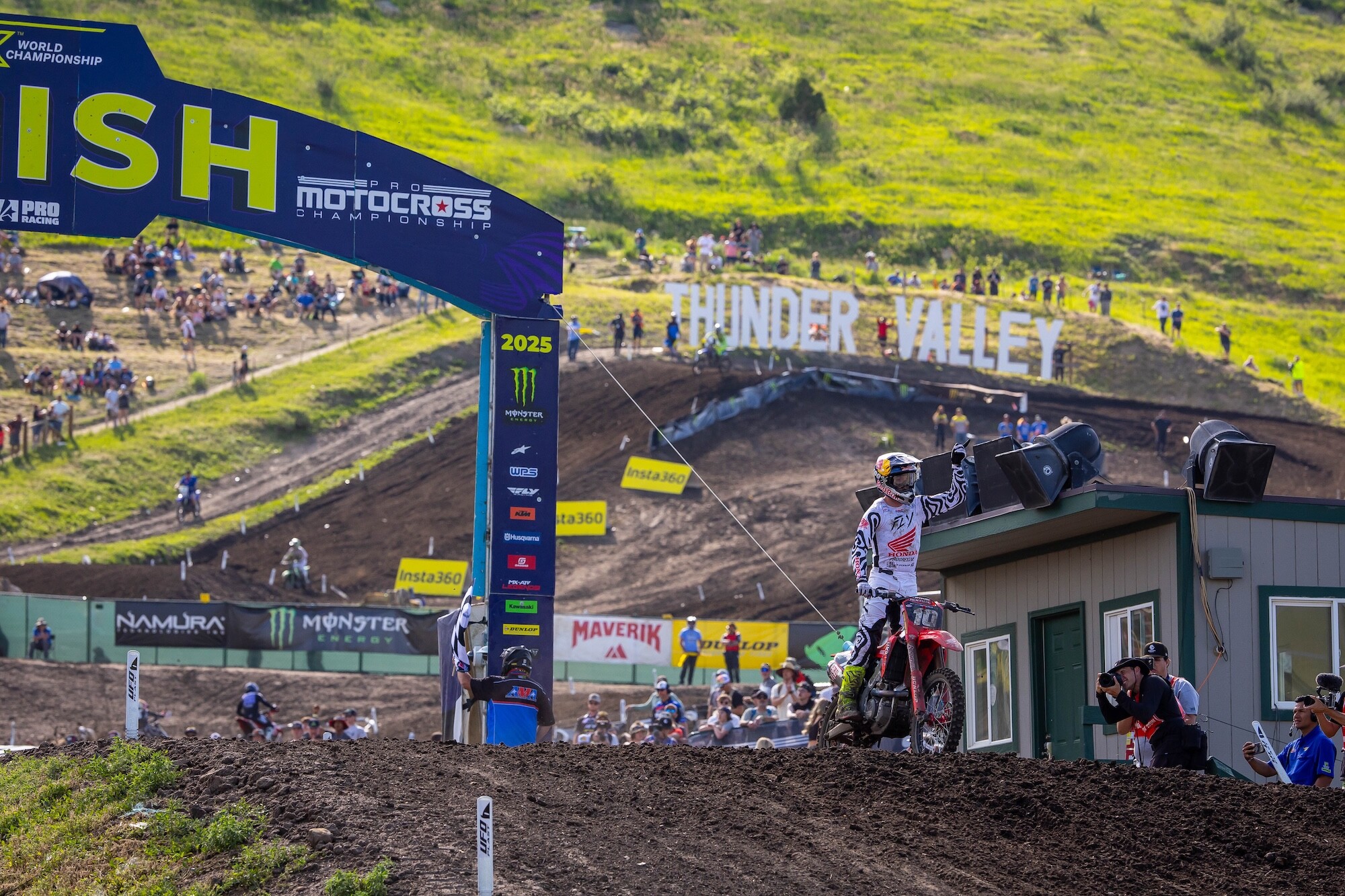 Chance Hymas led the way every time the 250 Class took to the track at Thunder Valley.