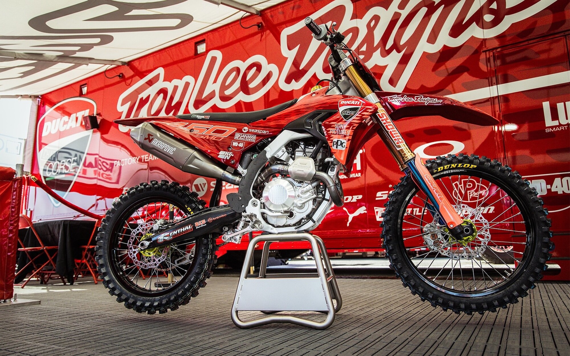 The Ducati Desmo450 MX and Troy Lee Designs partnership was first unveiled at the opening round of the 2025 Monster Energy AMA Supercross Championship in January.